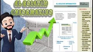 Boletín informativo  Español quinto grado [upl. by Rosalba202]