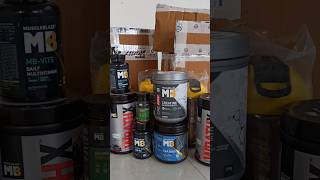 unboxing mb monthly supplements stack WRATHX preworkout review CREAMP Creatine reviewMuscleblaze [upl. by Legin]