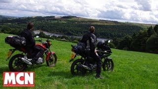 Small bikes for big adventures  Road tests  Motorcyclenewscom [upl. by Auqemahs]