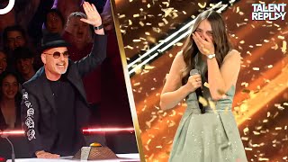 15YearOld Jade Mathieu’s Nervous Audition Wins Golden Buzzer [upl. by Harrie]