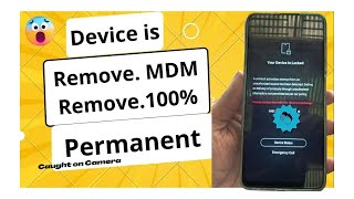 Device is Locked Remove MDM Remove 100 Permanent [upl. by Tavis]