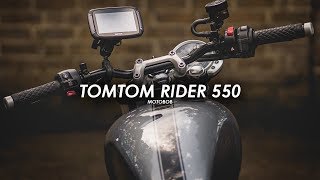 TomToms Best Motorcycle Sat Nav Rider 550 Review [upl. by Anytsirk]