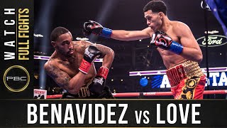 Benavidez vs Love Full Fight March 16 2019  PBC on FOX PPV [upl. by Atiugram]