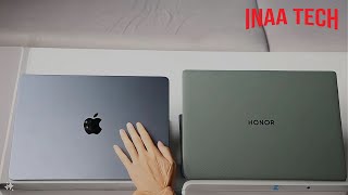 Unboxing Honor MagicBook Art 14 Vs Apple Macbook Air M3 2024 Hands on ComparisonASMR [upl. by Ahsiad]