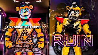 FNAF Security Breach  RUIN DLC  ALL ENDINGS  Full Game Walkthrough  No Commentary [upl. by Gimble58]