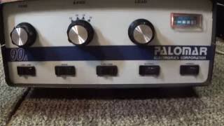 Palomar 90A vintage classic CB sweep tube linear amplifier [upl. by Darb]