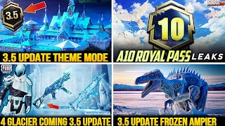 ✅ A10 ROYAL PASS  35 UPDATE REVEALED  Glacier Ultimate Set amp Glacier SCRAL  35 Update Features [upl. by Sinnod]