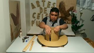 Tutorial cómo hacer un sombrero de charro de cartón [upl. by Woodall]