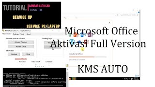 Cara instal microsoft office 2016  aktivasi permanen magunakan kmsAuto lite [upl. by Ecneralc]