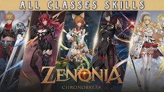 Zenonia Chronobreak  All 5 Classes Skills Gameplay Showcase AndroidiOS [upl. by Enened]