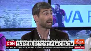 C5N – Deporte y ciencia Juan Manuel Herbella presenta su libro [upl. by Heimer390]