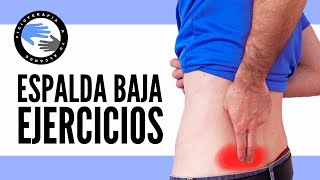 ¿Dolor lumbar bajo 3 ejercicios para aliviar el lumbago PARA SIEMPRE [upl. by Sianna]