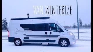 Winter in a van  Vanlife Finland [upl. by Einimod]