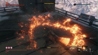 Genichiro Ashina Boss Fight No Damage Demon Bell Charmless  Sekiro Shadows Die Twice [upl. by Bibah]