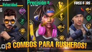 🔺¡LAS 3 MEJORES HABILIDADES PARA JUGADORES RUSHEROS 🔺  🔹 ¡COMBÍNALAS🔹  FREE FIRE 🔥 [upl. by Kir82]