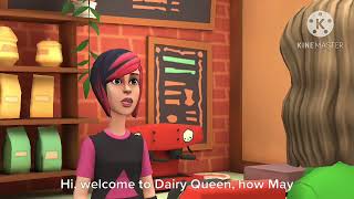 Gina And Caillou Behaves At Dairy QueenUngroundedErnesto Misbehaves At Dairy QueenGrounded [upl. by Michale]