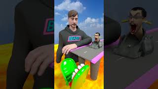 OHIO MrBeast  Baby TV amp Skibidi Man Jumping over Open Bridge into a Gigantic Toilet shorts [upl. by Ajidahk]