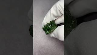 Green Carved Nephrite Ivy Ring [upl. by Legnaleugim]