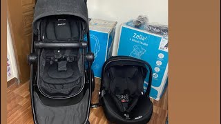 MaxiCosi Zelia Stroller with MaxiCosi Mico 12 Lx Carseat with base [upl. by Harlan]