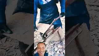 Rock brick making tool bricktechnology satisfying brick brickwork viralvideo shorts handmade [upl. by Eima]