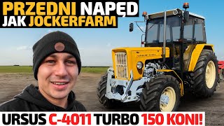 URSUS C 4011 TURBO 4X4 150 KONI  PRZEDNI NAPĘD taki jak ROBILIŚMY u JOCKERFARM [upl. by Ralfston862]