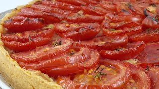 TARTE A LA TOMATE  RECETTE SIMPLE À REALISER ET BONNE [upl. by Helm]