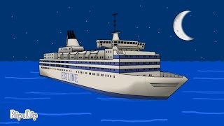 ⚓SHIP MS Estonia Sinking FlipaClip🚢 [upl. by Ycnej]