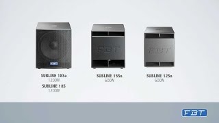 FBT SUBLine Subwoofer systems [upl. by Berner]