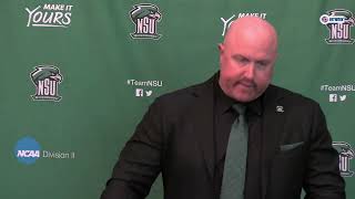 Darrin Chiaverini  Northeastern State Football Press Conference [upl. by Analeh]