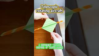 Unique waste paper treatment methodTelescopic overturning aircrafthandmade origami diy [upl. by Aititel424]