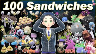 I Made 100 SHINY Sandwiches in Pokemon Violet [upl. by Iru]