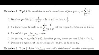 Analyse 1  Correction Exercice 1 Examen analyse 1 sur les suites smia ibn toafail [upl. by Garwin]