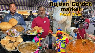 Top 5 Famous street food in Rajouri Garden  Chaat King  Rajma Chawal  Ram ladoo [upl. by Alaunnoif39]