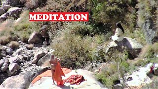 Yogis  Sadhus Meditating Saraswati River Himalayas [upl. by Zerk]