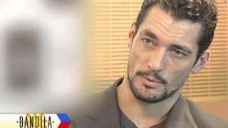 Supermodel David Gandy offers advice to Pinoys [upl. by Fuld612]