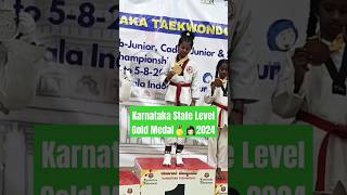 She Is Medals Lover😱😱😱 shorts sports taekwondo goldmedalist workhard practice [upl. by Hanauq]