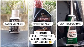 Oli Castrol Power 1 Ultimate Matic Speknya Tinggi Harganya Termurah [upl. by Ihn]