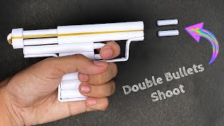 How to make Paper Pocket MINI Gun  Paper gun  Paper craft  Origami gun [upl. by Inge]