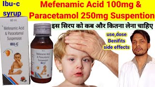 mefenamic acid and paracetamol suspension जानिए हिन्दी में  Meftagesic p syrup  ibu c syrup [upl. by Eslehc871]