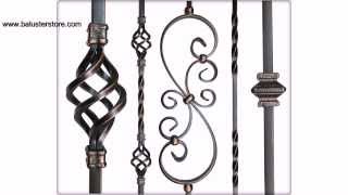 Oil rubbed copper powder coated iron balusters for stairs and balconies STAIRS BUILDING SUPPLIES [upl. by Sacul95]