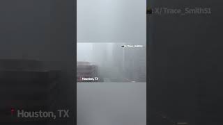 Hurricane force winds blow through downtown Houston [upl. by Dafna]