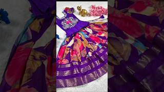 latest trending pattu pavada langa jacket shorts youtube pattupavada kidsdress trending yt [upl. by Ymme109]