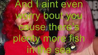 Rihanna  Raining Men ft Nicki Minaj Lyrics Clean Version [upl. by Gerk]