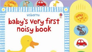 Usborne Babys very first noisy book [upl. by Oicnevuj]