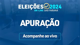 Apuração  Eleições OAB Paraná 2024 [upl. by Sofie]