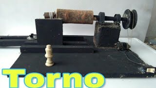 como hacer un Torno para madera  casero [upl. by Revolc403]