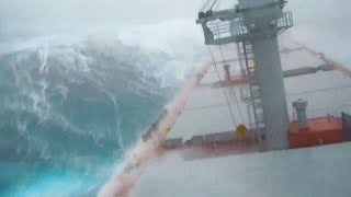 5 Ships Caught in Monster Waves [upl. by Aretha284]