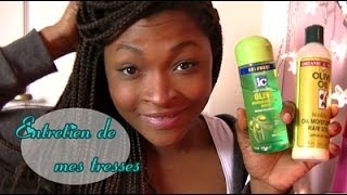 Sortie de douche  Lentretien de mes tresses [upl. by Airdnal]