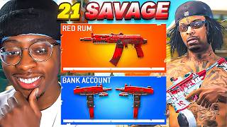 21 SAVAGE Builds My HOOD LOADOUT on Rebirth Island [upl. by Nelyk]