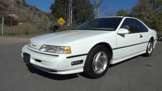 1989 Ford Thunderbird SC Super Coupe 38 Supercharged Luxury Muscle Car [upl. by Rotberg]